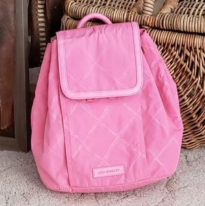 Vera Bradley Preppy Poly Backpack in Blossom Pink